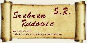 Srebren Rudović vizit kartica